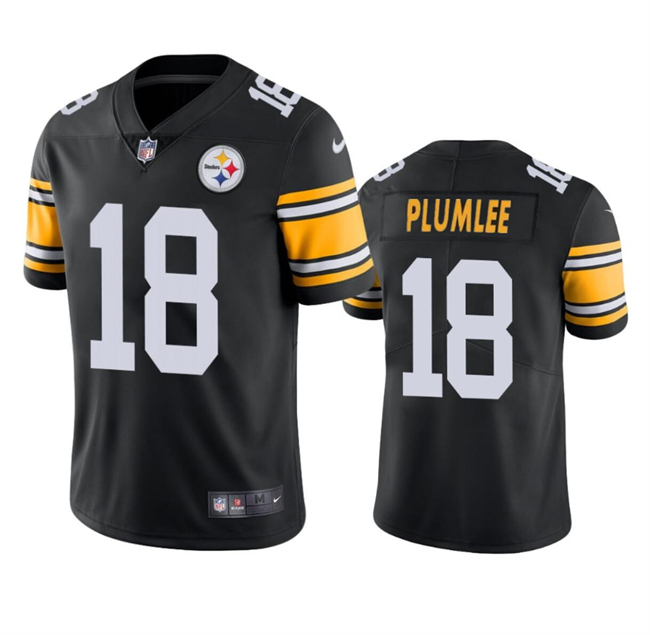 Men's Pittsburgh Steelers #18 John Rhys Plumlee White Vapor Untouchable Limited Football Stitched Jersey