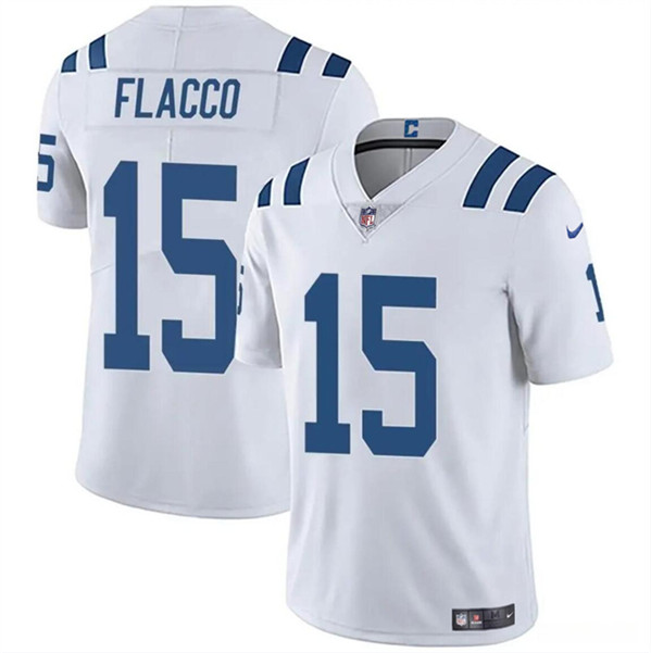 Youth Indianapolis Colts #15 Joe Flacco White Vapor Untouchable Limited Football Stitched Jersey