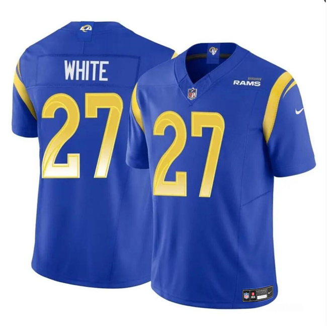 Youth Los Angeles Rams #27 Tre'Davious White Blue 2024 F.U.S.E. Vapor Untouchable Football Stitched Jersey