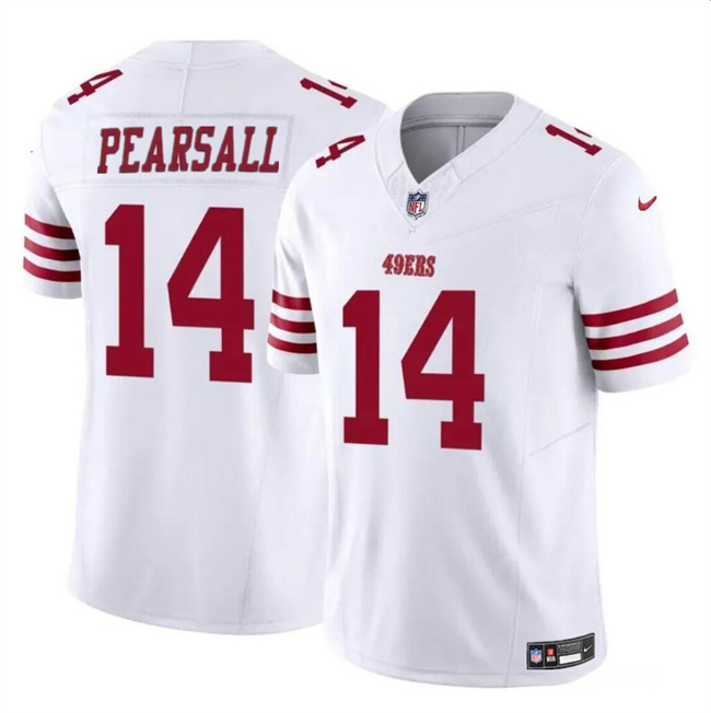 Youth San Francisco 49ers #14 Ricky Pearsall White 2024 Draft F.U.S.E. Vapor Untouchable Limited Football Stitched Jersey