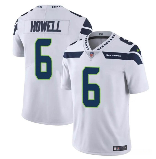 Youth Seattle Seahawks #6 Sam Howell White Vapor Limited Football Stitched Jersey