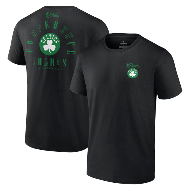 Men's Boston Celtics Black 2024 Eastern Conference Champions Perimeter Defense T-Shirt