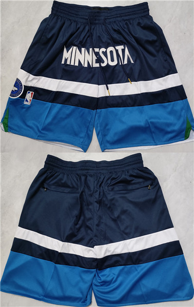 Men's Minnesota Timberwolves Navy Shorts