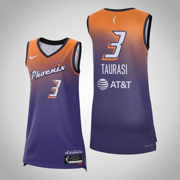 Women's Phoenix Mercury #3 Diana Taurasi Purple 2021 Explorer Edition Stitched Jersey