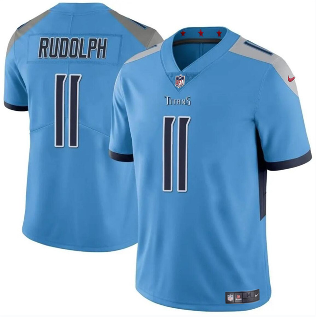 Men's Tennessee Titans #11 Mason Rudolph Blue Vapor Limited Football Stitched Jersey