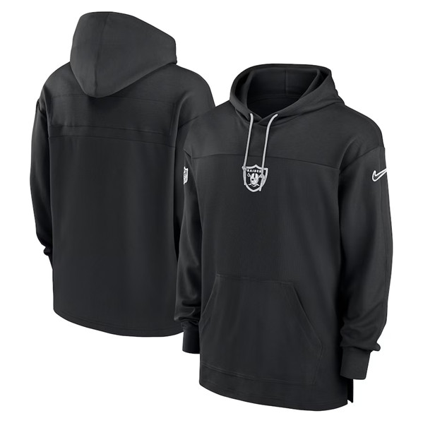 Men's Las Vegas Raiders Black Performance Pullover Hoodie