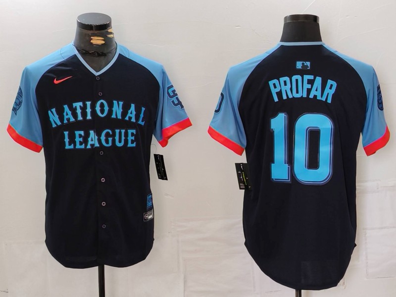 Men's San Diego Padres #10 Jurickson Profar Navy 2024 All Star Limited Stitched Jersey