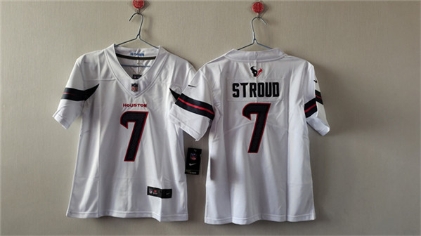 Women's Houston Texans #7 C.J. Stroud White Vapor Untouchable Limited Stitched Jersey (Run Small)