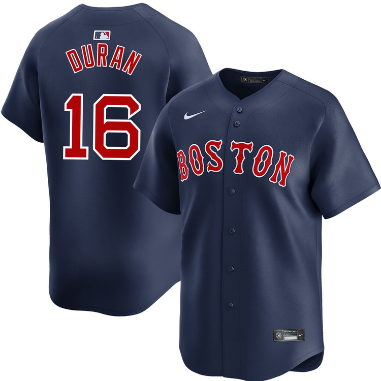 Men's Boston Red Sox #16 Jarren Duran Alternate Navy Limited Cool Base Stitched Baseball Jersey