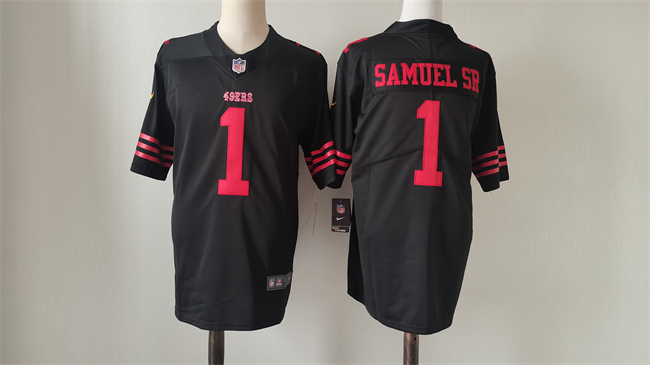 Toddlers San Francisco 49ers #1 Deebo Samuel Black Vapor Untouchable Limited Stitched Football Jersey