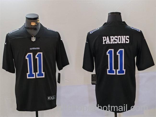 Men's Dallas Cowboys #11 Micah Parsons Black Throwback Vapor Untouchable Limited Stitched Football Jersey