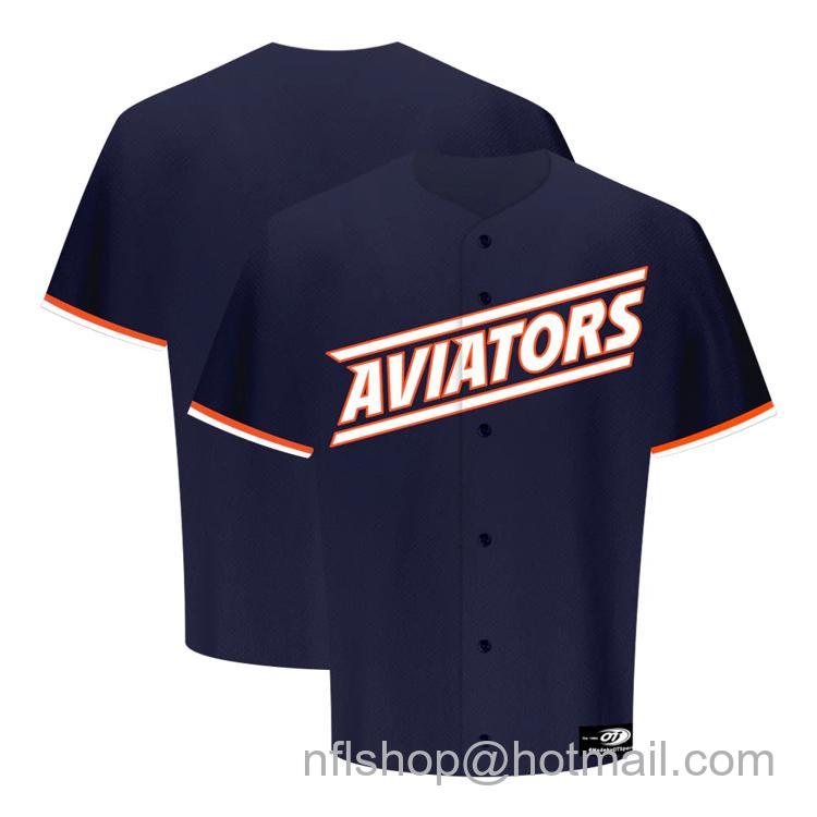 Kids' Las Vegas Aviators Blank 2024 Alternate Aviators Navy Replica Stitched Baseball Milb Jersey