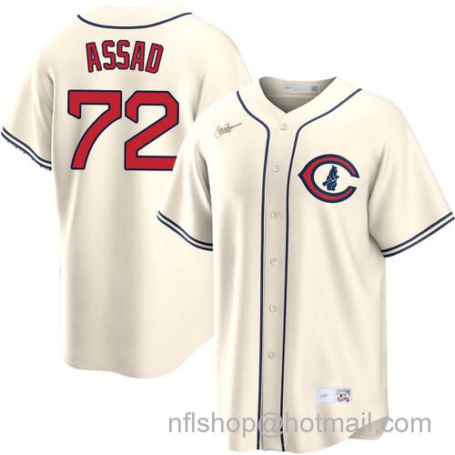 Javier Assad Chicago Cubs Field of Dreams Cream Nike Men's Stitched Baseball Jersey