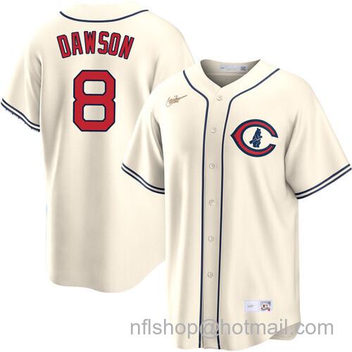 Andre Dawson Chicago Cubs Field of Dreams Cream Nike Men's Stitched Baseball Jersey