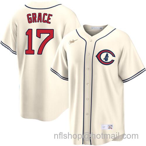 Mark Grace Chicago Cubs Field of Dreams Cream Nike Men's Stitched Baseball Jersey