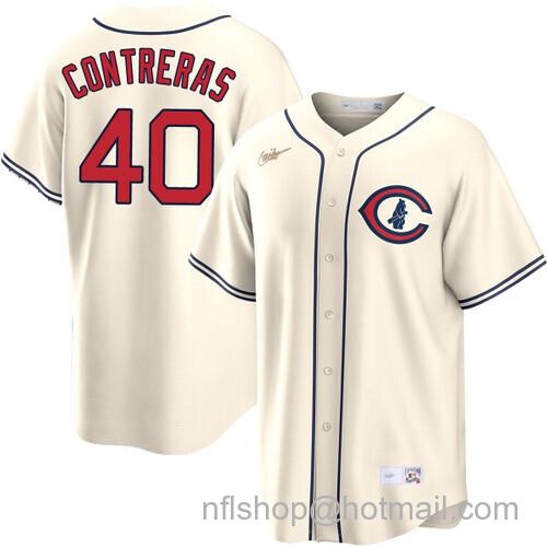 Willson Contreras Chicago Cubs Field of Dreams Cream Nike Men's Stitched Baseball Jersey