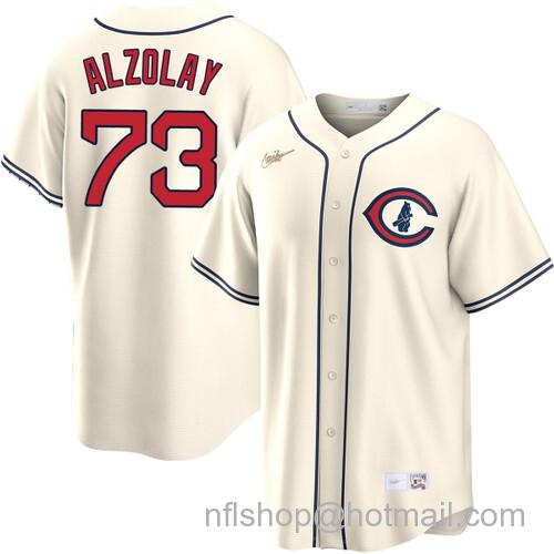 Adbert Alzolay Chicago Cubs Field of Dreams Cream Nike Men's Stitched Baseball Jersey