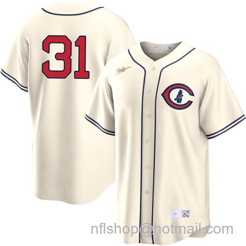 Greg Maddux Chicago Cubs Field of Dreams Player Cream Nike Men's Stitched Baseball Jersey