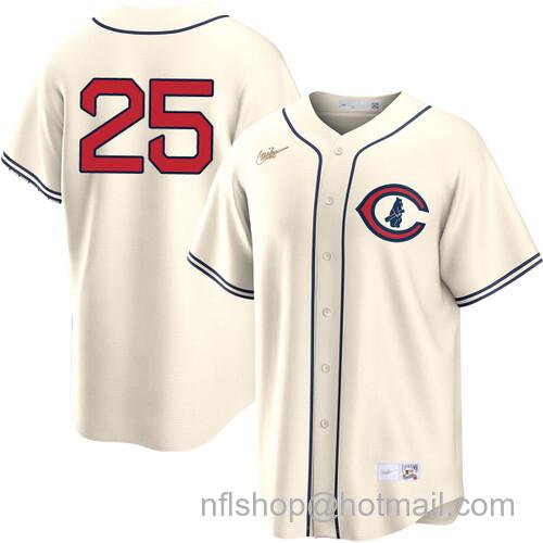 Yency Almonte Chicago Cubs Field of Dreams Player Cream Nike Men's Stitched Baseball Jersey