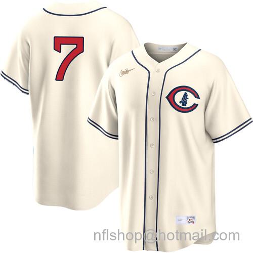 Dansby Swanson Chicago Cubs Field of Dreams Player Cream Nike Men's Stitched Baseball Jersey