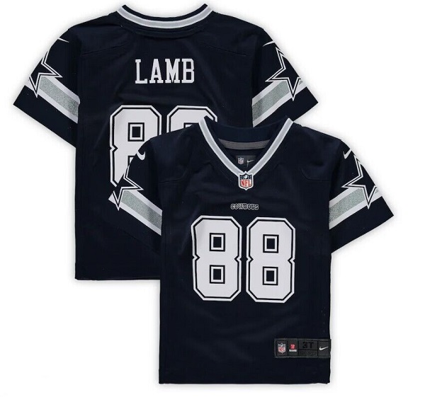 Toddlers Dallas Cowboys ACTIVE PLAYER Custom Navy Stitched Jersey