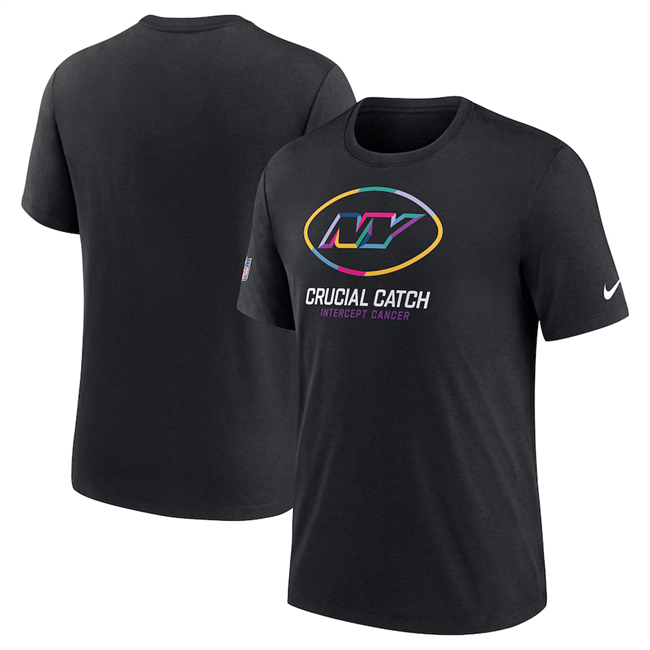 Men's New York Jets Black 2024 Crucial Catch T-Shirt