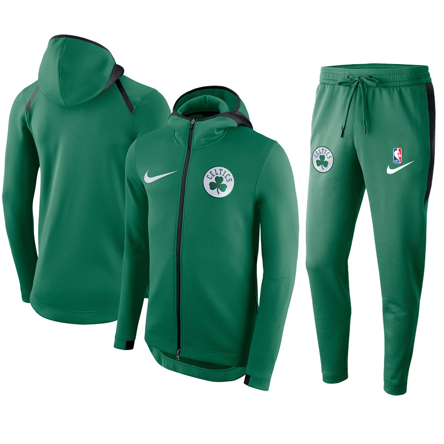 Men's Boston Celtics Warmup Green Hoodiesuit