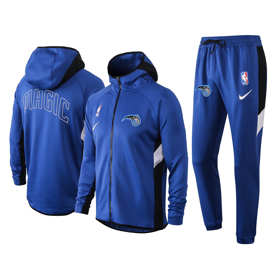 Men's Dallas Mavericks Blue Warmup Hoodiesuit