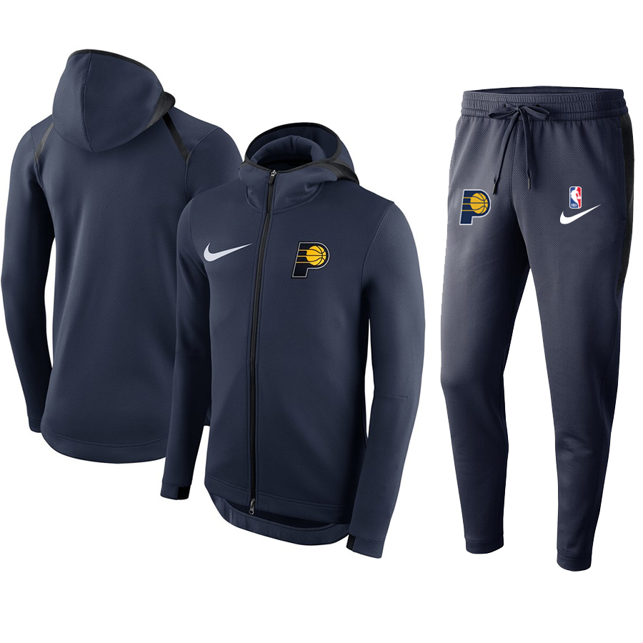 Men's Indiana Pacers Warmup Navy Hoodiesuit