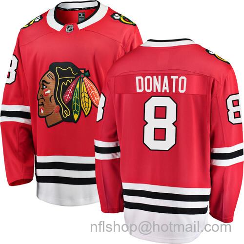 Ryan Donato Chicago Blackhawks Home Red Breakaway Jersey