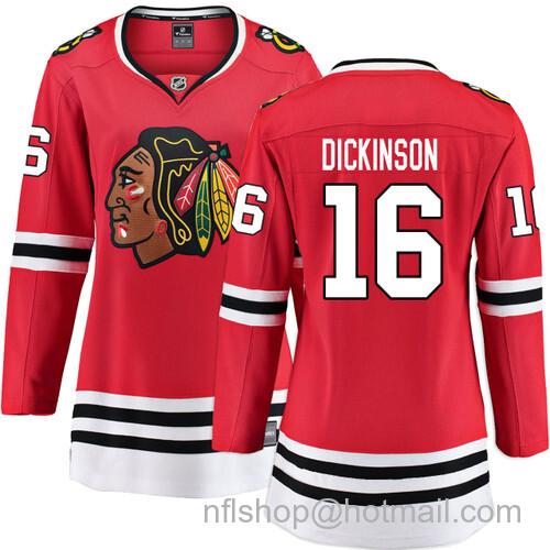 Jason Dickinson Chicago Blackhawks Women's Home Red Breakaway Jersey