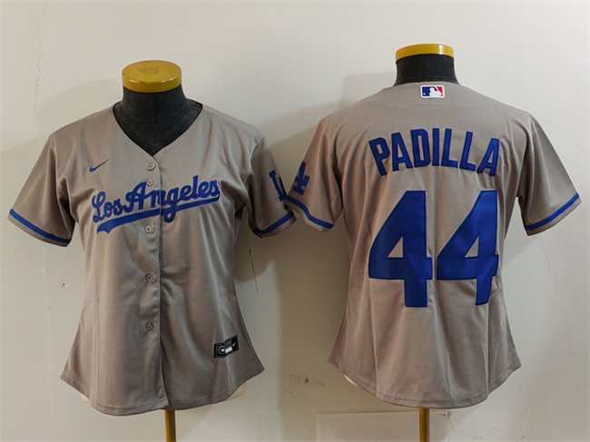 Youth Los Angeles Dodgers #44 Vicente Padilla Grey Stitched Baseball Jerseys