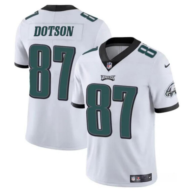 Youth Philadelphia Eagles #87 Jahan Dotson White Vapor Untouchable Limited Stitched Football Jersey