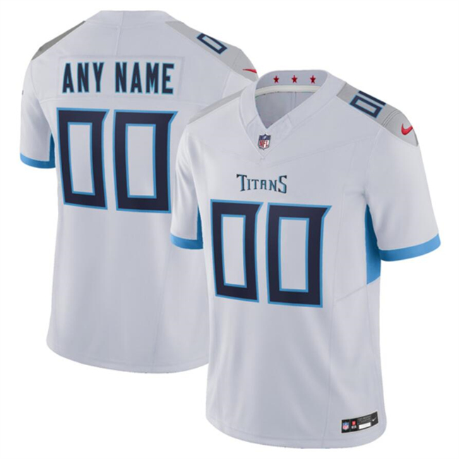 Men's Tennessee Titans Custom White F.U.S.E Vapor Limited Stitched Football Jersey