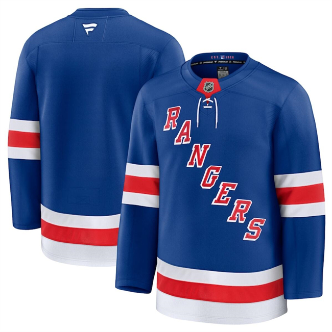 Men's New York Rangers Blank Royal 2024-25 Stitched Hockey Jersey