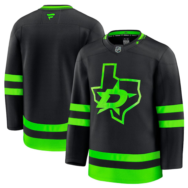 Men's Dallas Stars Blank Black 2024-25 Stitched Hockey Jersey