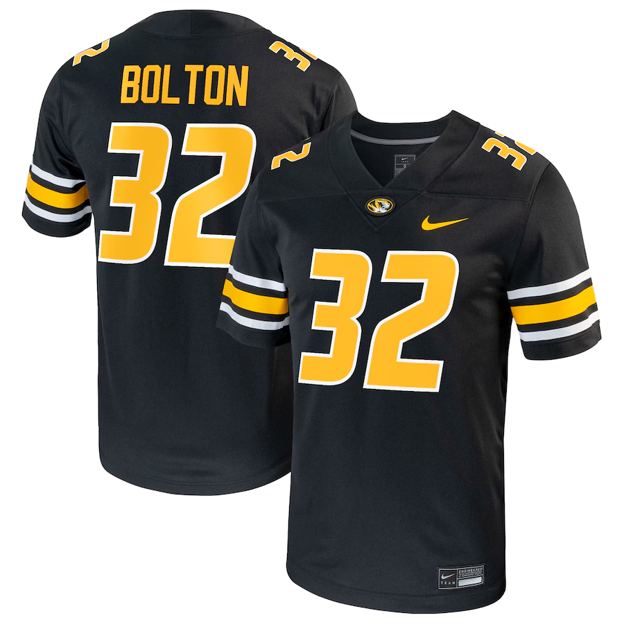 Men's Missouri Tigers #32 Nick Bolton Black Stitched Football NCAA Jersey