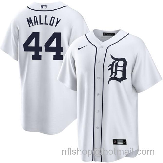 Justyn-Henry Malloy Men's #44 Detroit Tigers Home Nike Stitched Baseball Jersey White