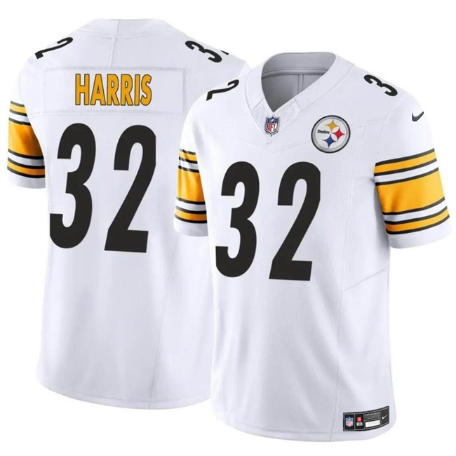 Men's Pittsburgh Steelers #32 Franco Harris White 2024 F.U.S.E. Alternate Vapor Untouchable Limited Stitched Jersey