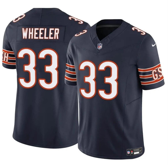 Youth Chicago Bears #33 Ian Wheeler Navy 2023 F.U.S.E. Vapor Stitched Football Jersey