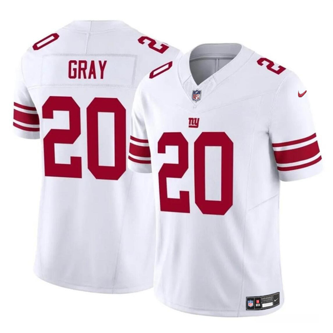 Youth New York Giants #20 Eric Gray White 2023 F.U.S.E Vapor Stitched Jersey