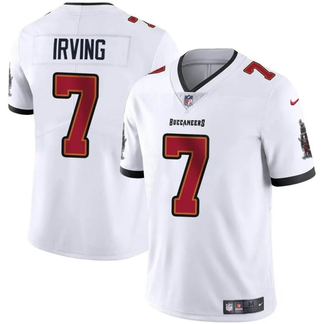 Youth Tampa Bay Buccaneers #7 Bucky Irving White Vapor Untouchable Limited Stitched Jersey