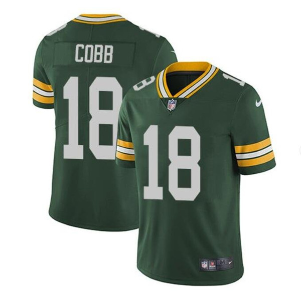 Men's Green Bay Packers #18 Randall Cobb Green Vapor Untouchable Stitched Football Jersey