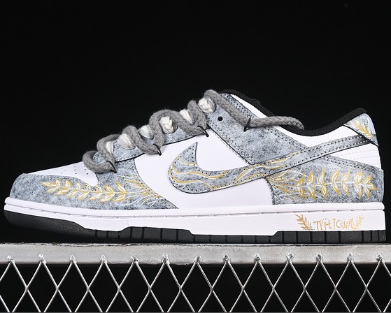 MEN'S SB DUNK LOW WHITE GREY/BEIGE DD1391-100