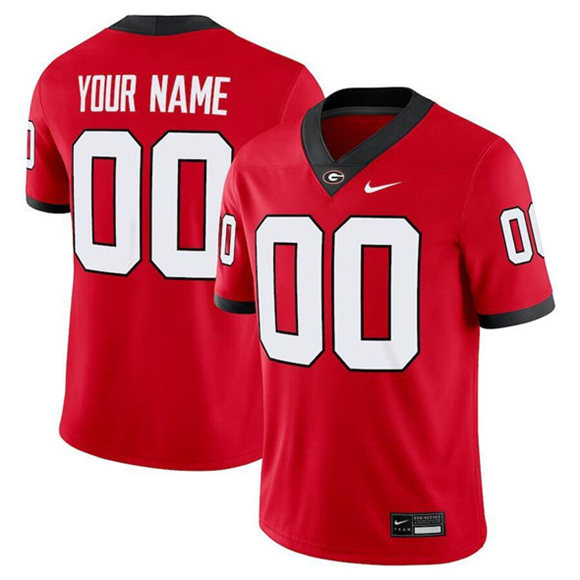 Georgia Bulldogs Custom Nike Red Limited Stitched College Football Jersey