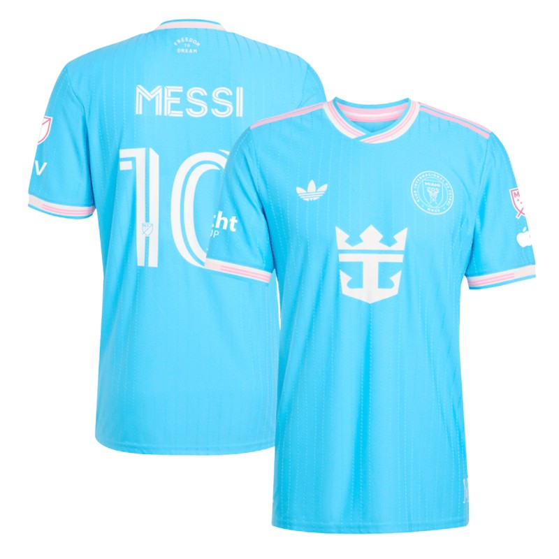 adidas Inter Miami CF #10 Lionel Messi 2025 Euforia Jersey Blue - Printed
