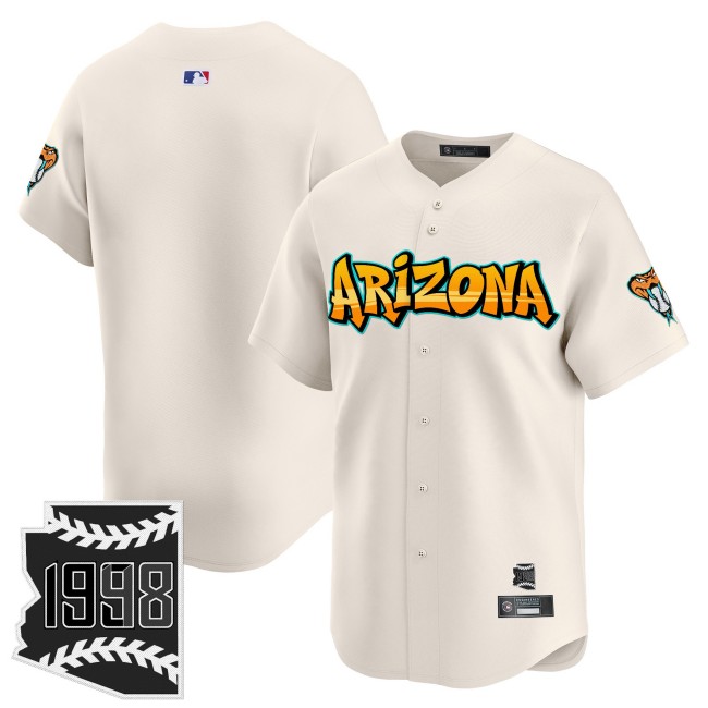 Men's Arizona Diamondbacks Black 'Graffiti Desert Ink Edition' Cream Limited Stitched Baseball Jersey
