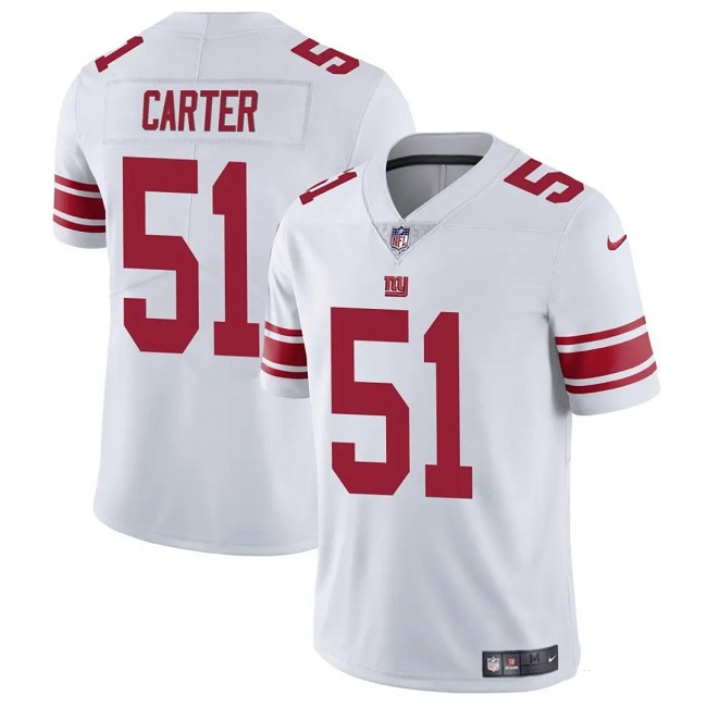 Men's New York Giants #51 Abdul Carter White 2025 Vapor Untouchable Limited Stitched Jersey Men's New York Giants #51 Abdul Carter White 2025 Vapor Untouchable Limited Stitched Jersey