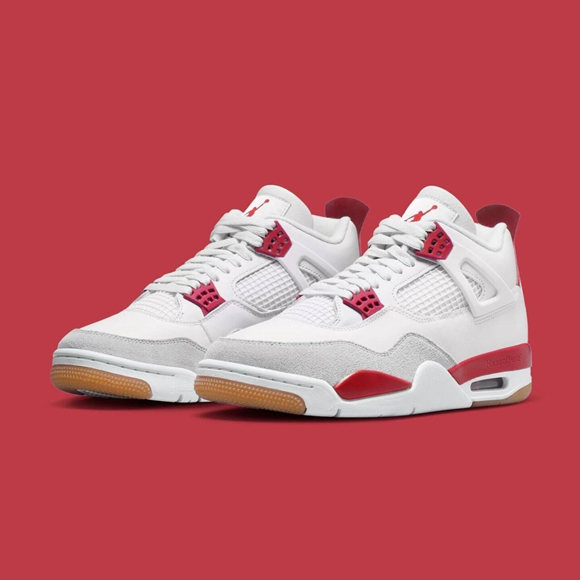 Men's Hot Sale Running weapon Air Jordan 4 'Varsity Red' Shoes 0256
