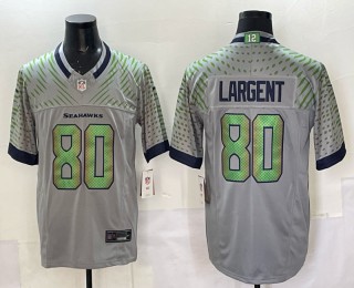 Men's Seattle Seahawks #80 Steve Largent High-Decibel Zone Nike Rivalries 2025 F.U.S.E. Vapor Limited Jersey